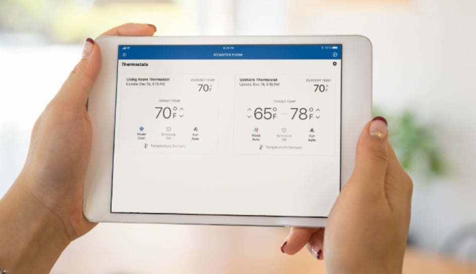 Thermostat control in Hoover